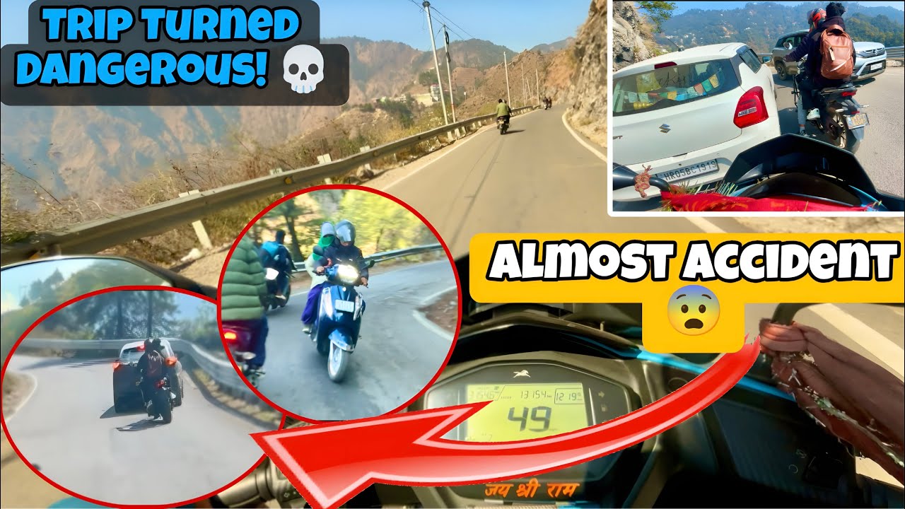 Long Trip Part 3 | 1 Sec Aur… Accident Pakka Tha! 😨 #LongTripVlog#BikeTripIndia#AccidentSeBacha