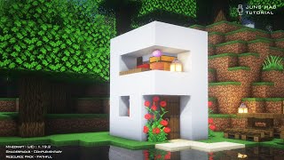 Minecraft How to build a 4x4 Moder House｜Minecraft Tutorial