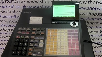 Casio SE-C450 / SE-C3500 How To Program The Tax / Vat To Appear On The Till Receipt