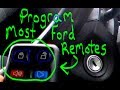 How to Program Most Ford keyless entry remotes!!!