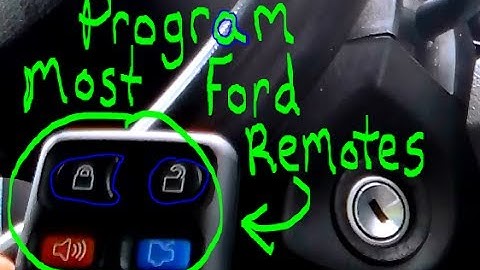 How to Program Most Ford keyless entry remotes!!!