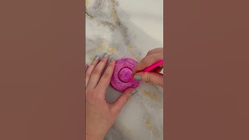 Squid Game Circle Air Dry Clay Dalgona Cookie #shorts #squidgamechallenge #dalgona