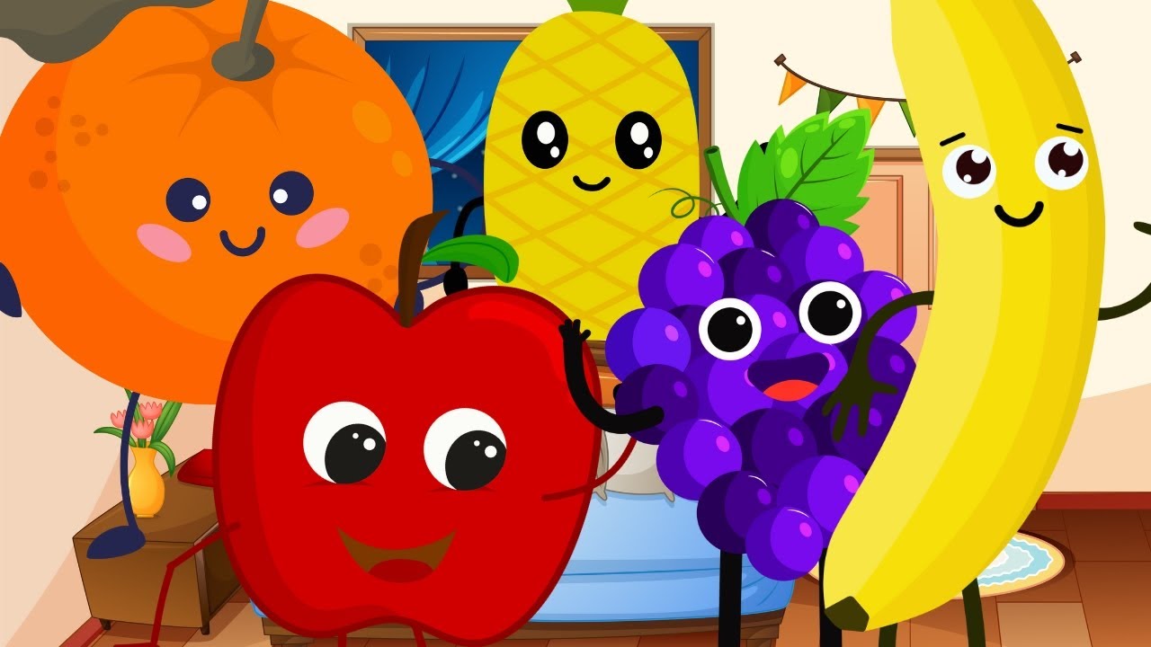 Five Little Fruits - Fruits Song - Fruits for Kids - Five Little Babies