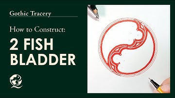 How to construct 2 Fish bladder | Gothic tracery art