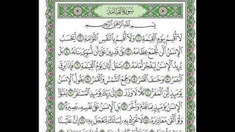 سورة القيامة بصوت الشيخ سعد الغامدي