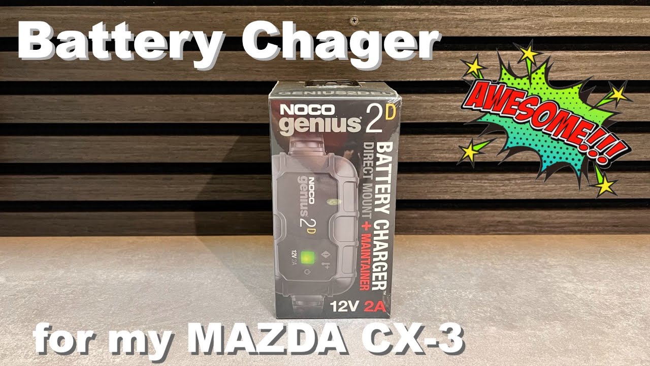 NOCO Genius 2D Battery Charger - Direct Mount + Maintainer 12V 2A for my MAZDA CX-3