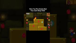 Fire Snake Alone Can't Stop A Greedy Man 🤣 #mario #nintendo #retrogaming