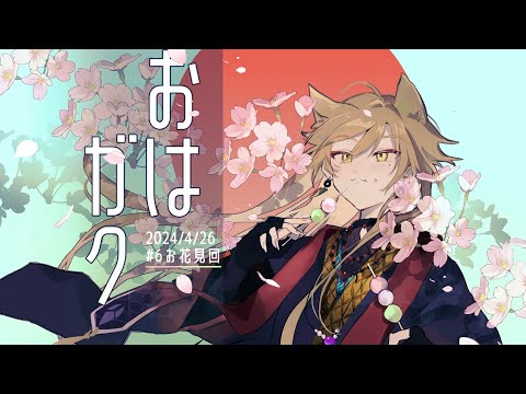 【一緒に朝ごはん】朝から満開！お花見回！！【おはガク2024 #6】