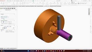 Refrentado, Cilindrado y Tronzado Básico simulación en SolidWorks CAM