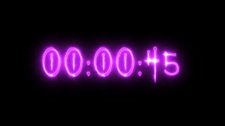 Purple neon vampire timer 45 seconds (countdown)