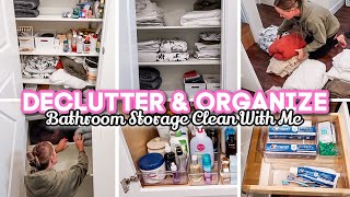 DECLUTTER & ORGANIZE // Bathroom Storage Clean With Me! screenshot 4
