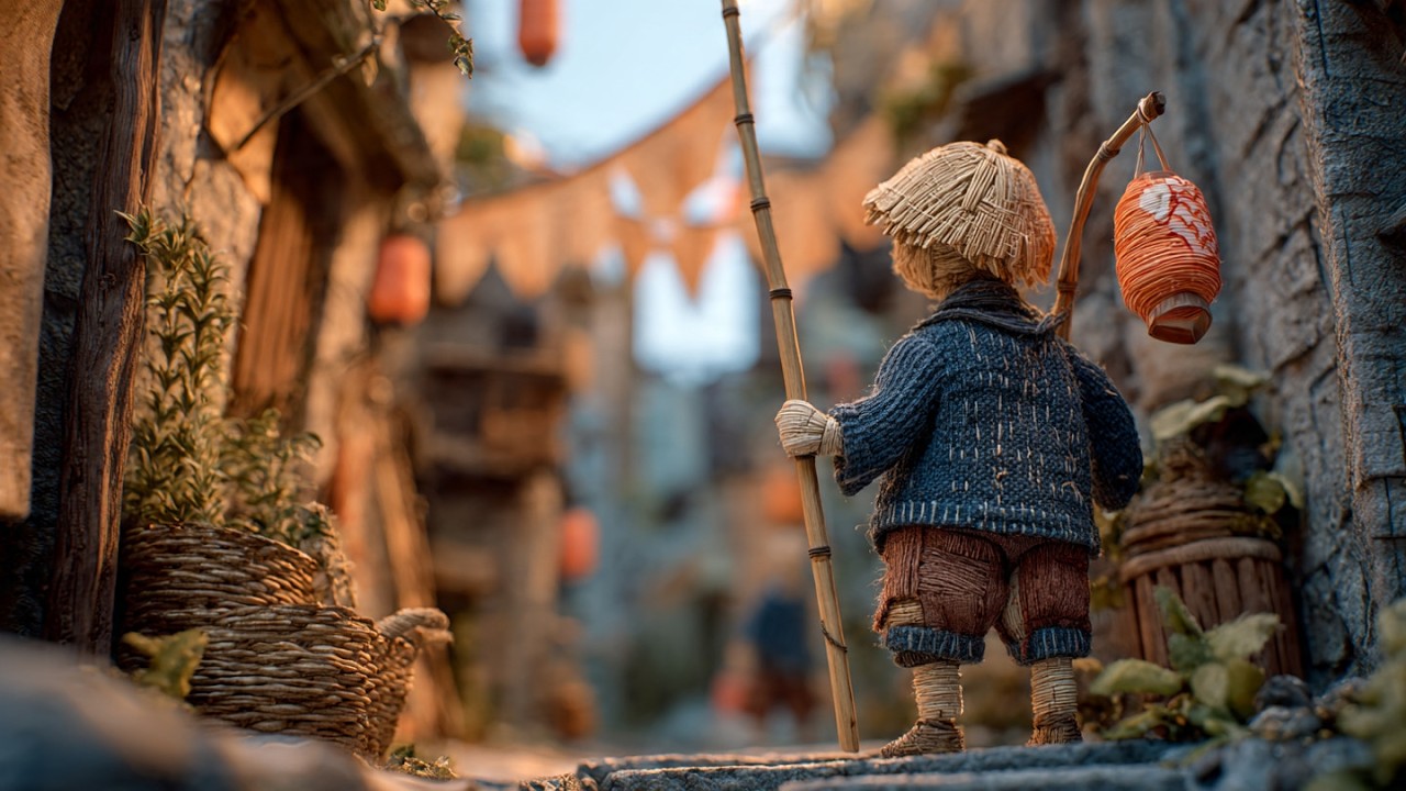 AI Short Film | The Village Made of Paper – Surreal Folktale (4K)