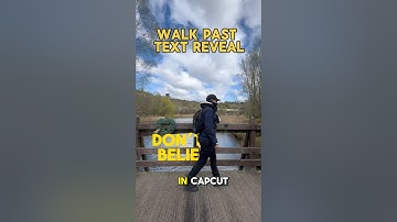 🎥 How to Create a Walk Past Text Reveal in CapCut 🚶‍♂️#capcuttips #textreveal #kaicreative