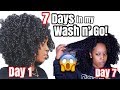 7 DAYS IN MY WASH AND GO!! | A WEEK IN MY NATURAL HAIR!!!