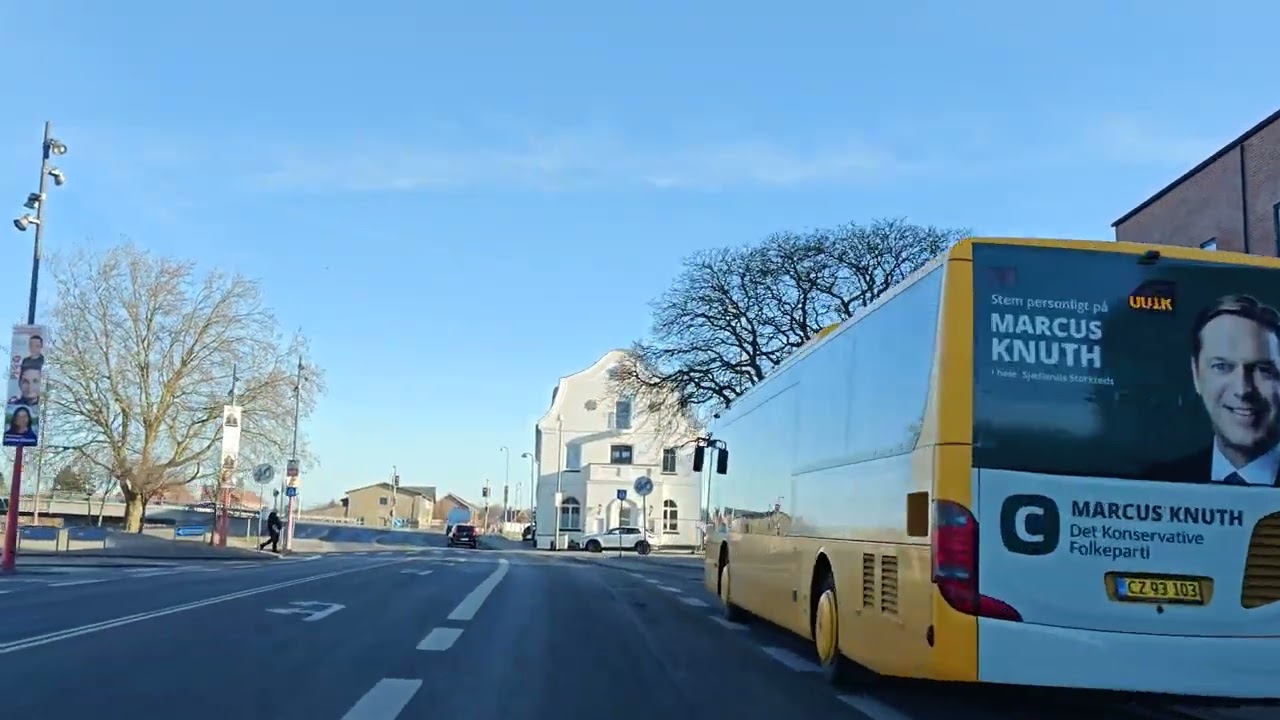 Quiet Countryside in Denmark – Day Drive. Vordingborg 2/2. 4K