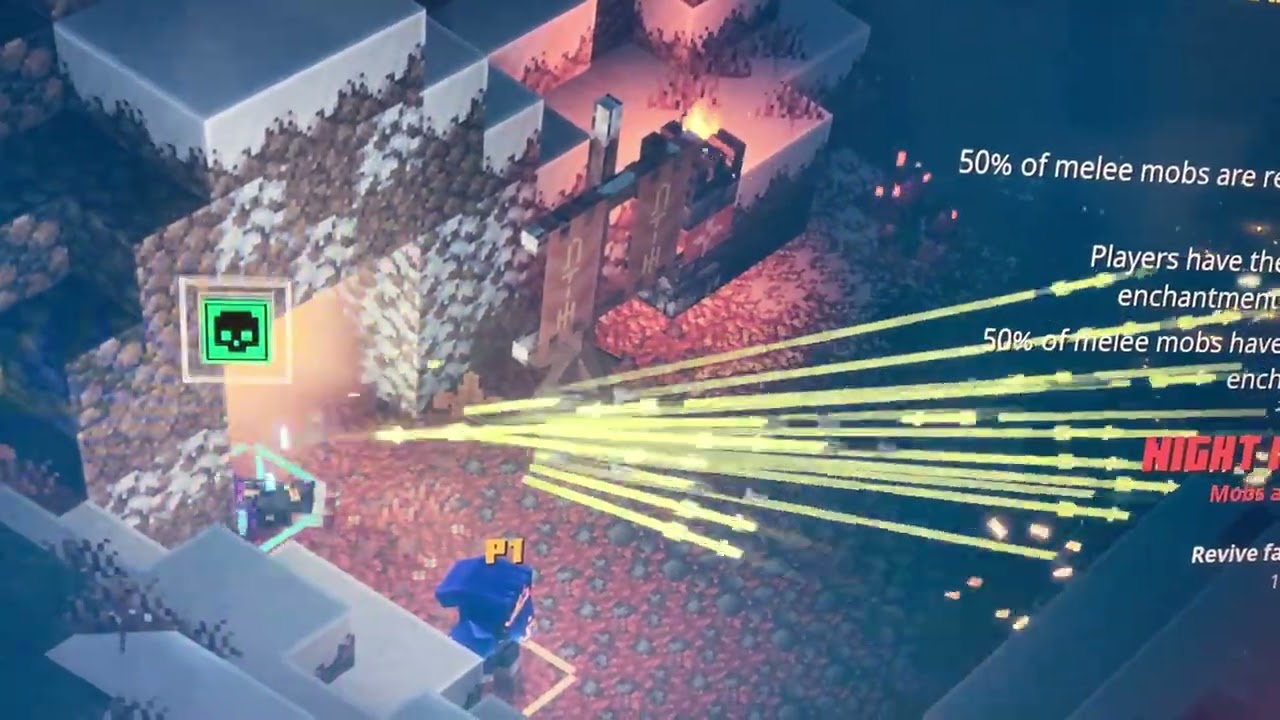 minecraft dungeons machine gunning after died