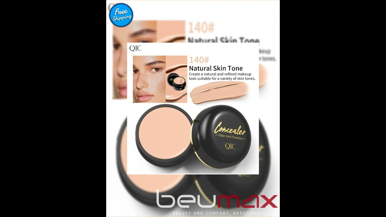 Waterproof Full Coverage Concealer for Tattoos, Scars - Natural Finish Foundation for All Skin To...