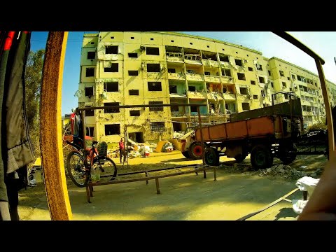 Новая Каховка 15.09.2023. Последствия ВЧЕРАШНЕГО ... ул. Довженко и Горького.