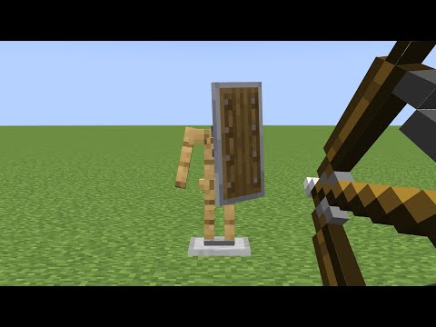 can an armor stand protect itself with a shield