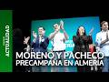 MORENO y PACHECO en un acto de PRECAMPAÑA del PP en ALMERÍA