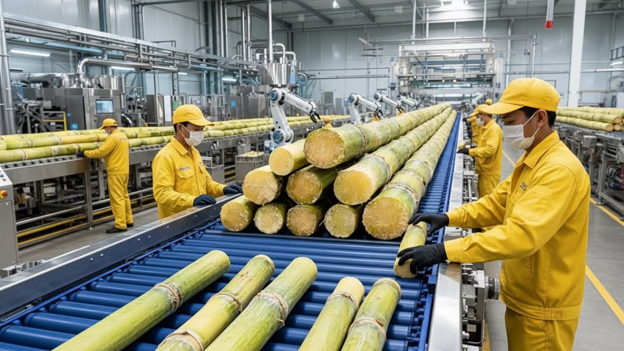 Inside a Sugar Refinery – Full Process From Raw Cane to White Sugar