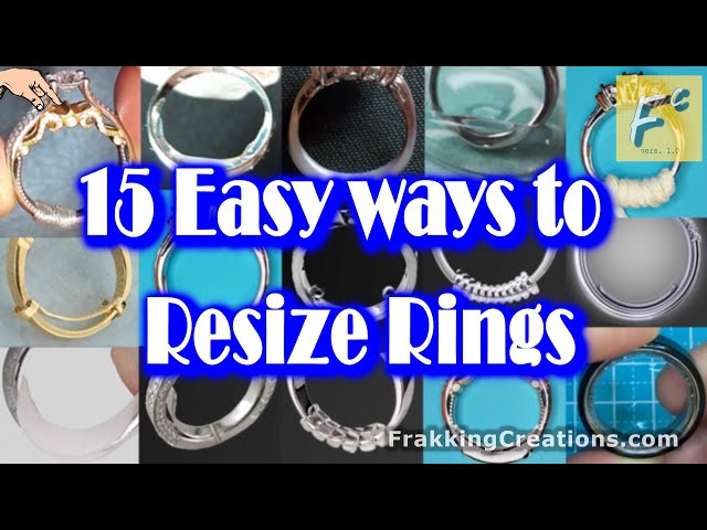 Resize the ring with a few simple and homemade tricks - Amin Jewelers