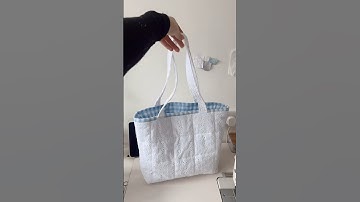 Full video tutorial coming soon for this patchwork quilted bag 🙌🏻 #diy #quiltedbag #sewingtutorial