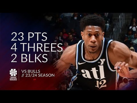 De'Andre Hunter 23 pts 4 threes 2 blks vs Bulls 23/24 season