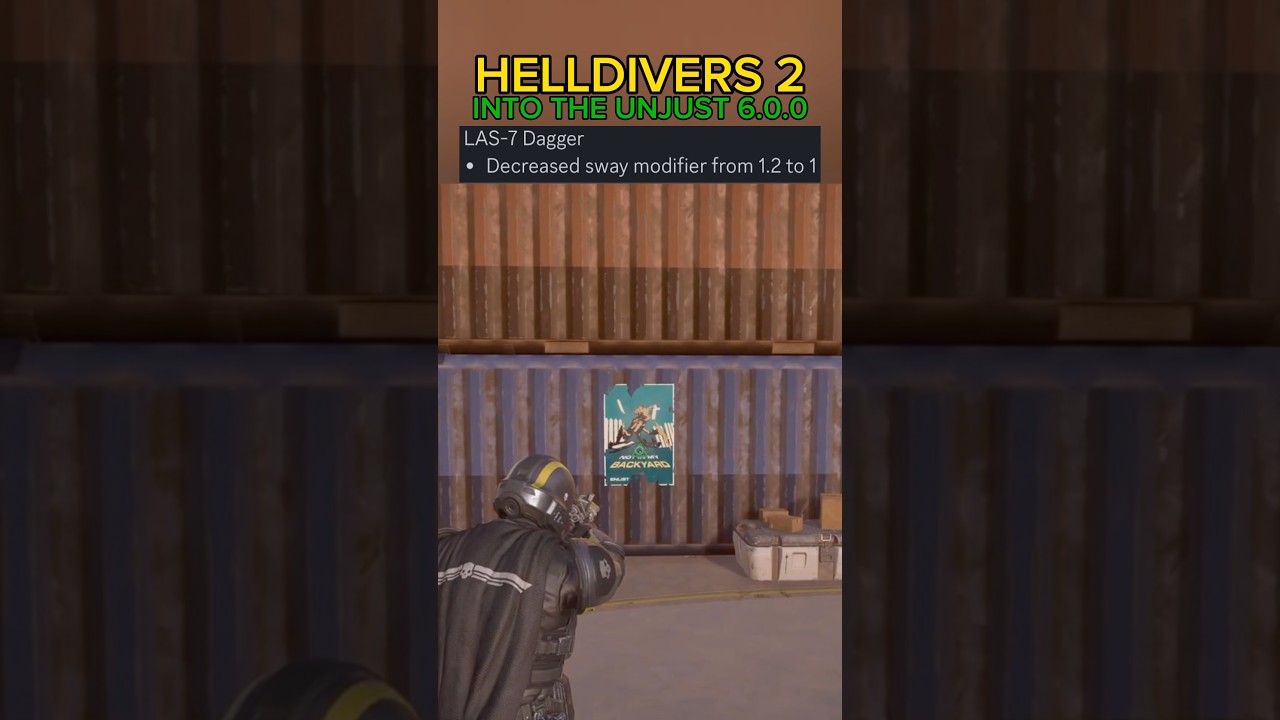 LAS-7 Dagger BUFF After Patch Update 6.0.0 - Helldivers 2