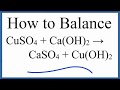 Balancing Chemical Equations Concepts