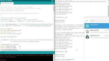 ESP32-CAM Send a captured photo to Telegram