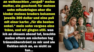 My child received nothing for Christmas – the next day my parents begged me…