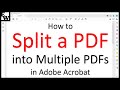 How to Split a PDF into Multiple PDFs in Adobe Acrobat (PC & Mac)