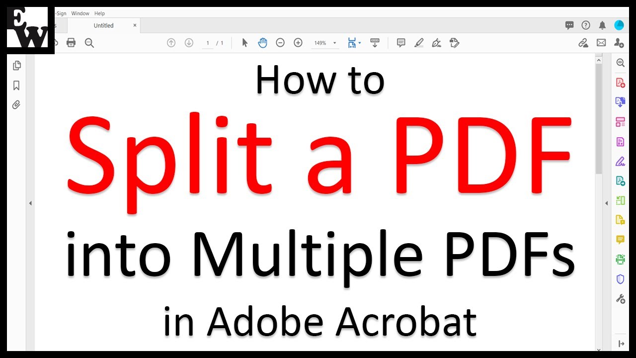How to Split a PDF into Multiple PDFs in Adobe Acrobat PC  Mac