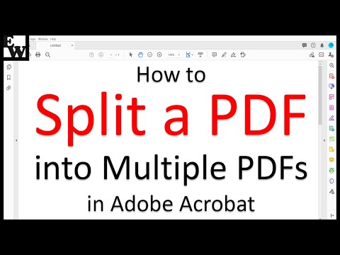 How to Split a PDF into Multiple PDFs in Adobe Acrobat (PC & Mac)