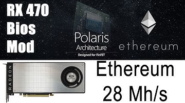 RX 470 Bios Mod For Ethereum 28 Mh/s - Extract, Modify & Flash Your Bios