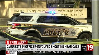 2 arrested in police shooting near Case