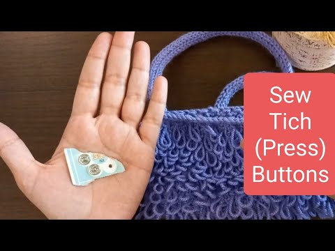 How to Sew on Snaps | Press Studs | Tich Buttons | How to sew buttons Easy Tutorial for Beginner