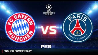 Bayern Munich vs PSG | Champions League Quarter-Final | English Commentary | PES | Match Simulation