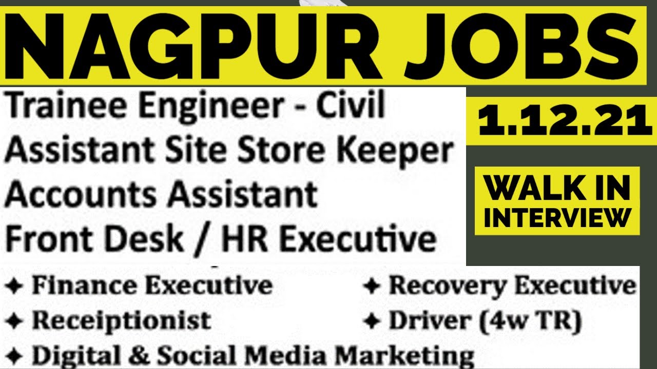 nagpur jobs // career vision jobs // current jobs in nagpur // nagpur