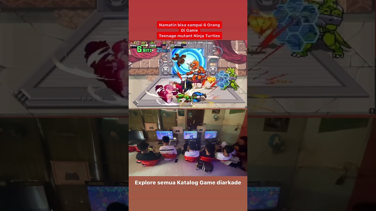 Teenage mutant ninja turtle games 6 players local + online 