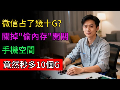 微信占了幾十G?關掉這個“偷內存"開關，空間秒多10個G! #手機清理 #微信清理 #記憶體不足 #手機卡頓