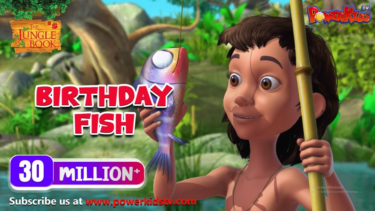 jungle book hindi Cartoon 76 Birthday Fish