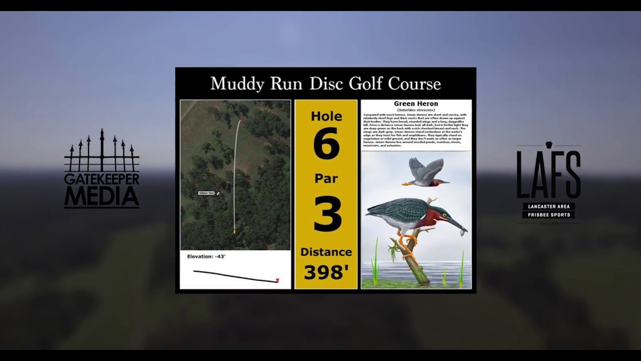 Muddy Run Disc Golf Course Hole 6 Layout Holtwood, PA YouTube