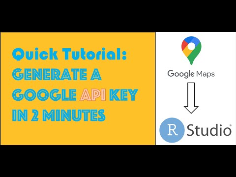 Create a Google API key for R from Scratch