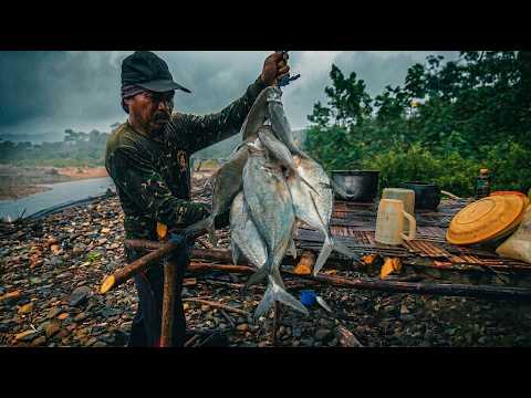 4 DAYS OF SEA PREDATOR HUNTING | CAMPING IN TOUGH RAIN