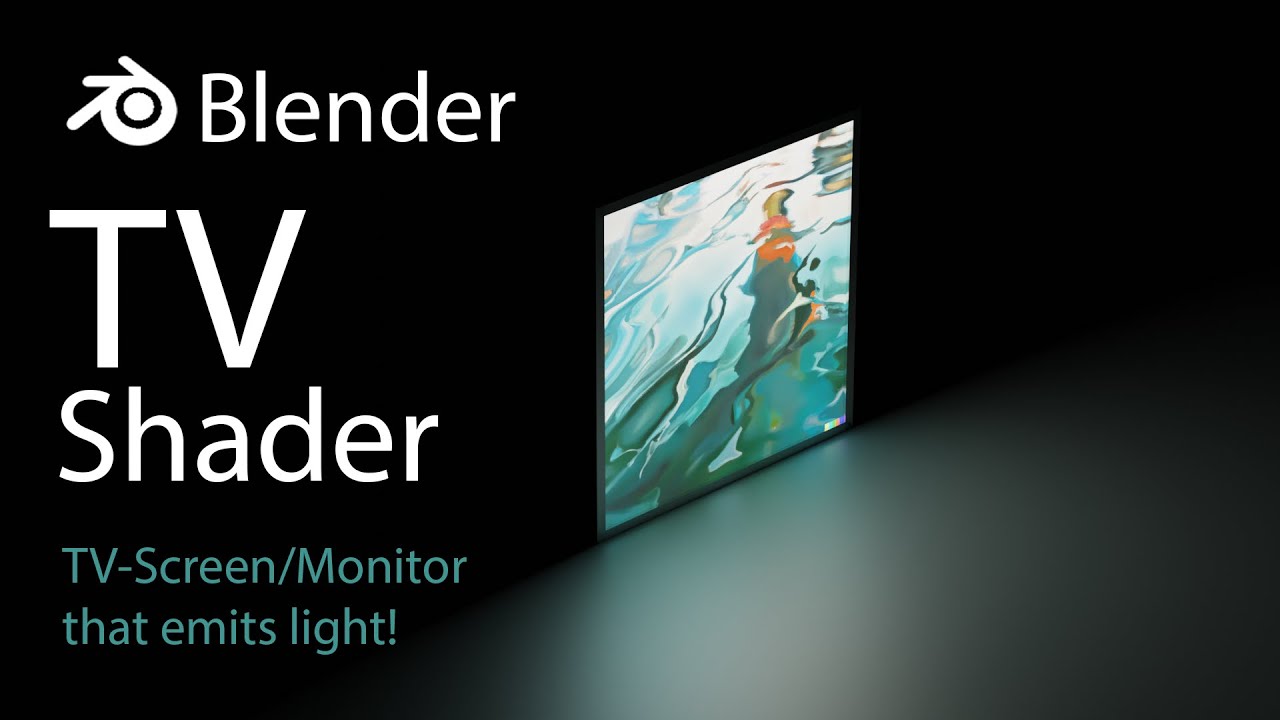 Blender How to make an image/video look like a TV screen that actually