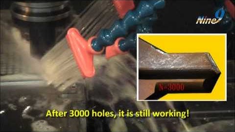 Application of Nine9 i-Center indexable center drill