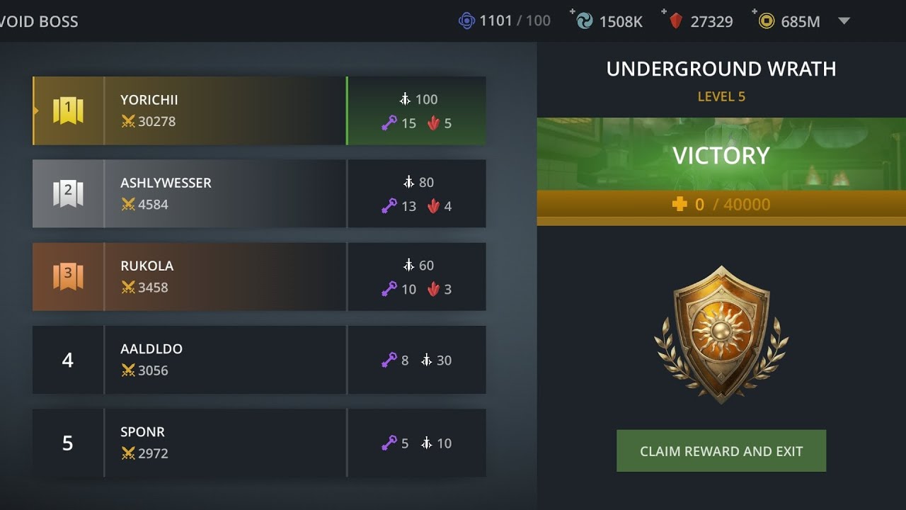 Shadow Fight 3|Sf3 Void Anibot max level VS Underground Wrath level 5| Around 30k Damage in 2 rounds