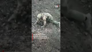 Russian soldier surrenders to Ukrainian drone outside Bakhmut screenshot 4